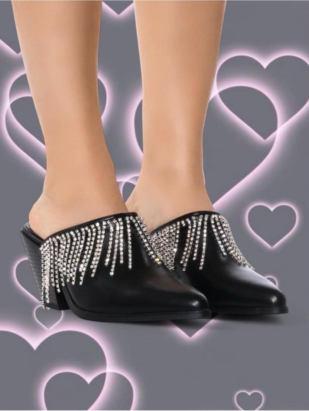 Azalea Wang Spirit Black Slip-On Platform Clogs 🖤✨